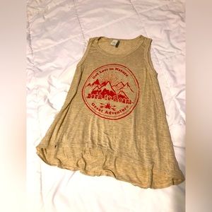 Born to roam flowy paper crane tank, size small D